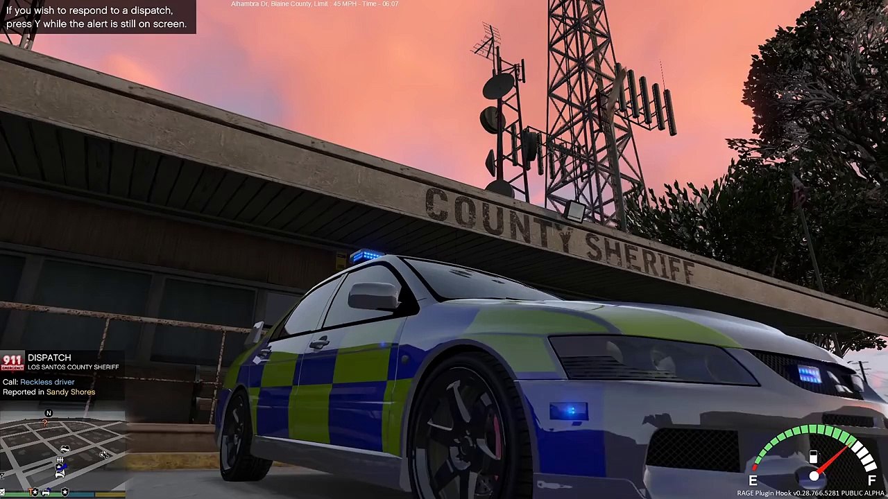 ♦GTA 5[PC]♦LSPDFR#23: UK Police Mitsubishi Evolution 9