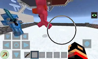 Skeleton vs Zombie MOB BATTLE (Mob Battle stick mod) IN MCPE[Minecraft Pocket edition]