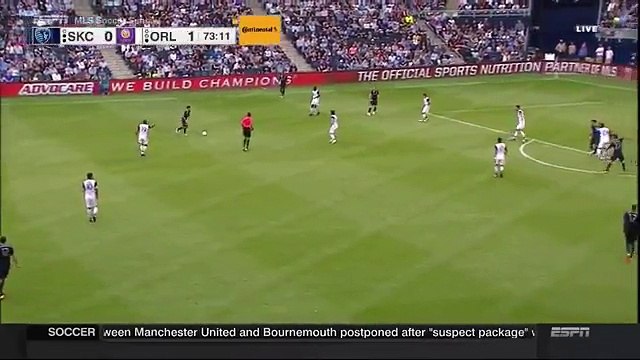 Dom Dwyer Goal - Sporting Kansas City 1-1 Orlando City SC - 15-5-2016 MLS