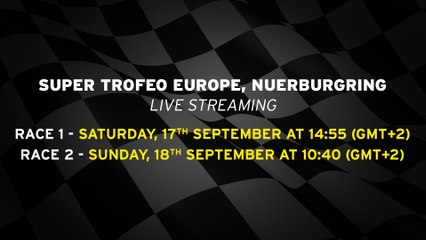 Lamborghini Super Trofeo Europe 2016, - Nurburgring - Live streaming.