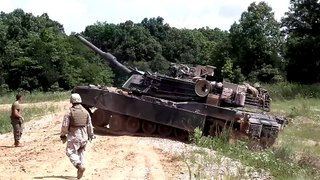 US Marines Showing Their Talents to Operate the Monstrously Powerful M1 Abrams Tank