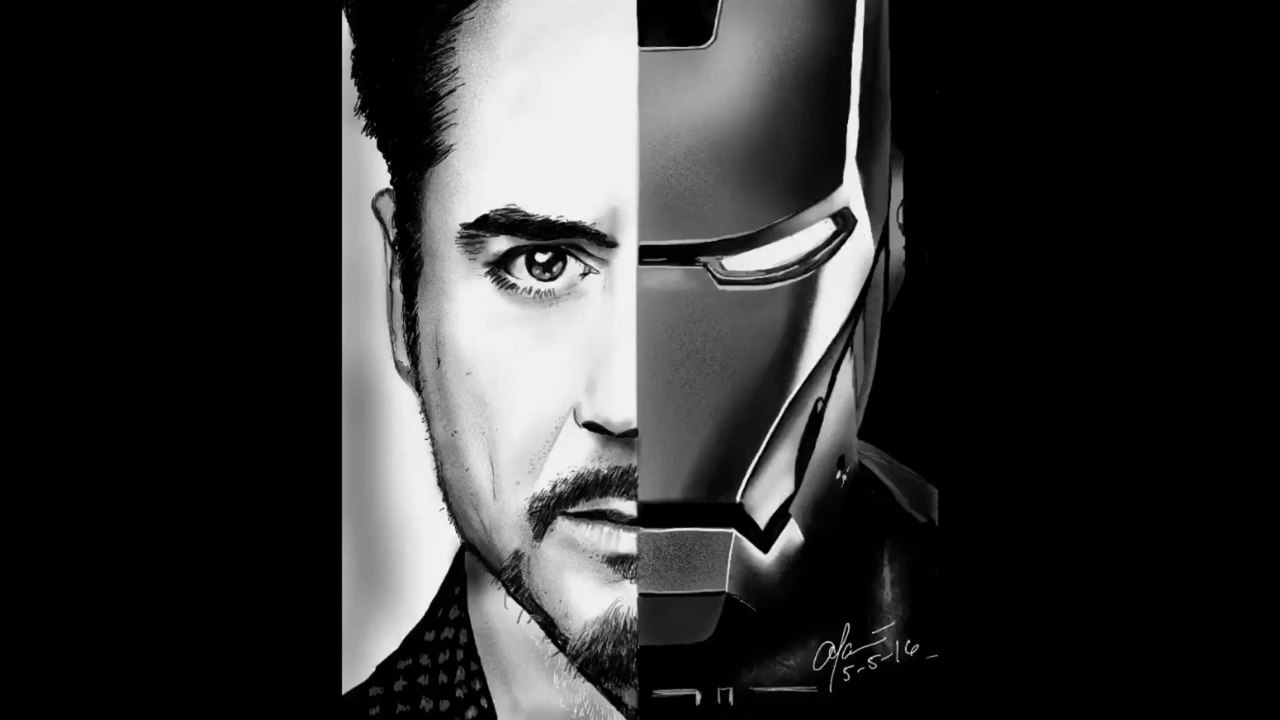 Tony Stark Speed Drawing using iPad Pro 9.7 + Apple Pencil + Procreate
