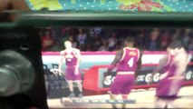 NBA 2K12 PSP Brian Scalabrine Game Winning 2 Point Fade Away Jump Shot Buzzer Beater vs Cavaliers