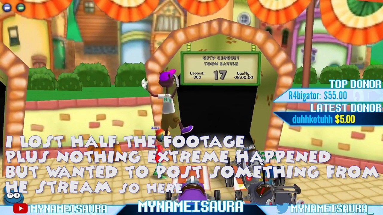 Toontown Relived w/Smirky (Aura Stream Highlight) Crashed, Crashed, Crashed