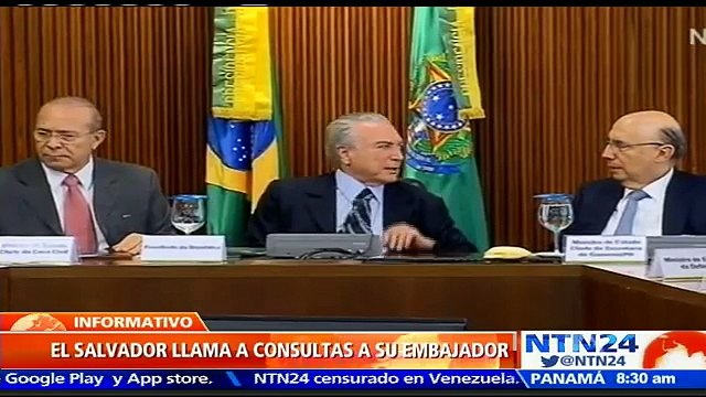 Nuevo rechazo a Temer: el presidente de El Salvador asegura que ‘impeachment’ contra Rousseff es “contrario a voluntad popular”