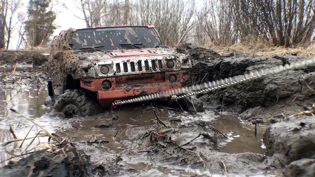 RC Cars OFF Road 4x4 MUD Adventure   Mercedes Ener-G-Force Concept VS Hummer Axial SCX10