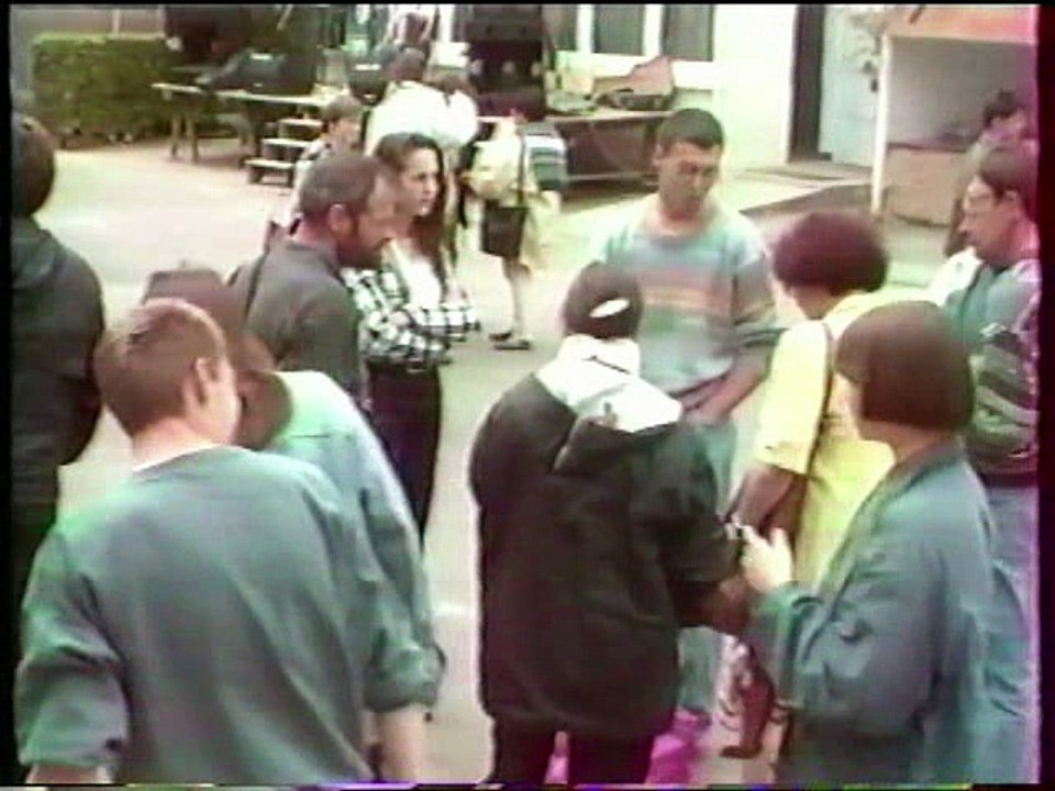 Didier Le Botmel anime la kermesse de l'IME de Treleau en  1992 et 1994
