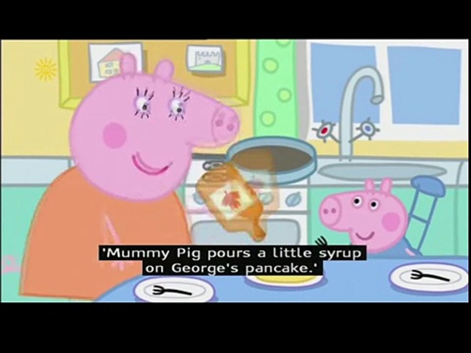Peppa Pig english   Pancakes with subtitles