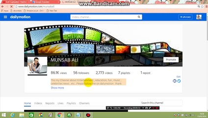 My Dailymotion Earning Proof in Urdu and Hindi