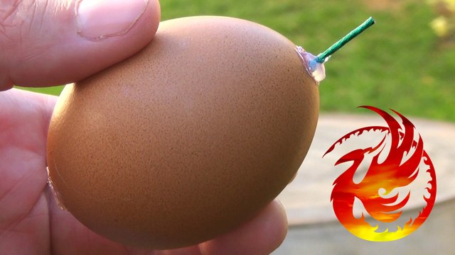 1000 match-heads EGG BOMB! DIY firecracker - homemade fireworks - match bomb - PyroGirl
