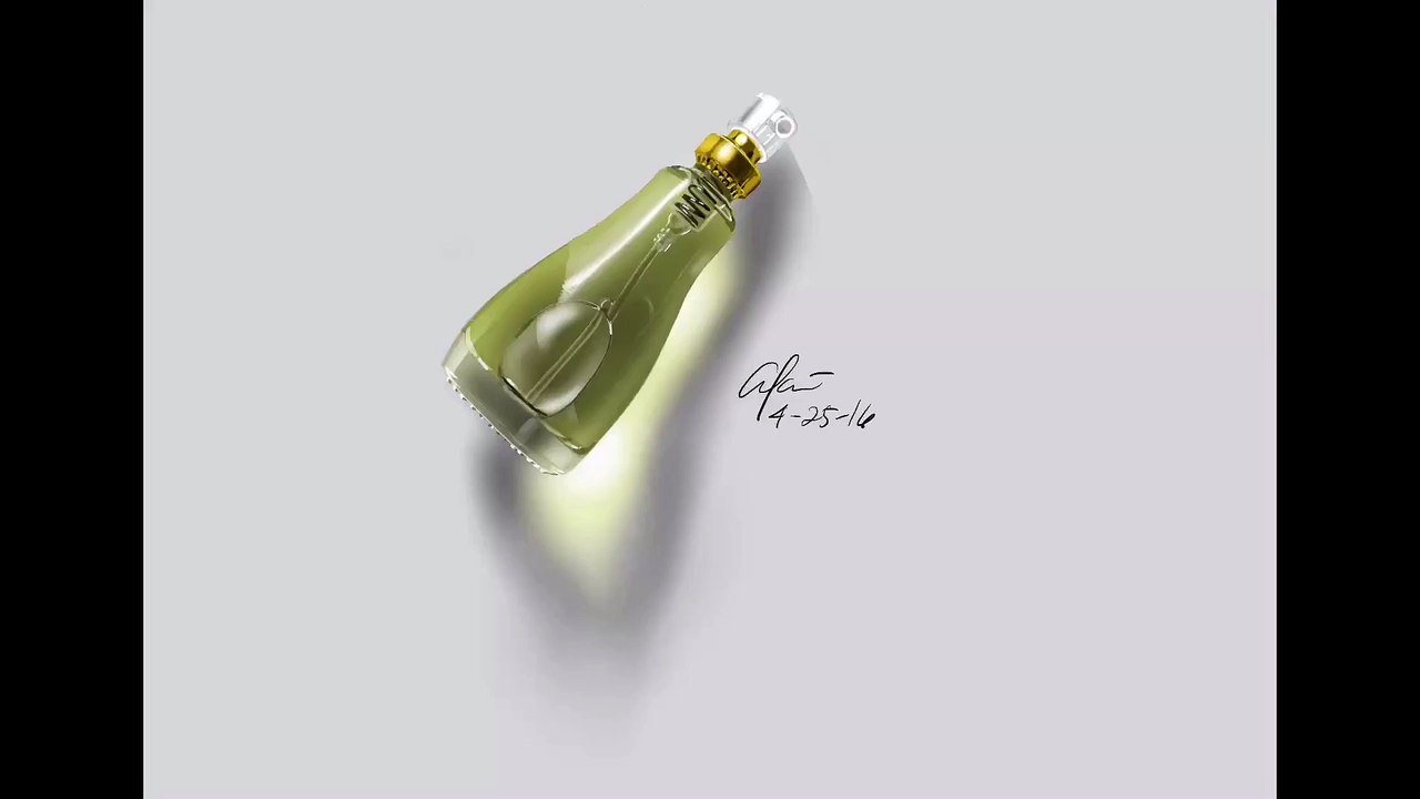 Realistic Perfume Speed Drawing using iPad Pro 9.7 + Apple Pencil + Procreate