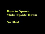 How to Spawn Upside Down mobs in Minecraft  (No Mods 1.8 )