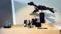 Lego Minecraft ender dragon fight