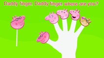 Peppa Pig Lollipop 4 Finger Family \ Nursery Rhymes Lyrics