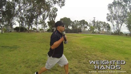 Heavyhands - Weighted Hands Walking To Overhead Press Side View