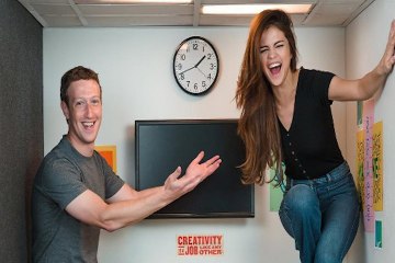 Selena Gomez y Mark Zuckerberg juntos de celebración