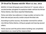 Bannu Sucide Attack 20 people killed
