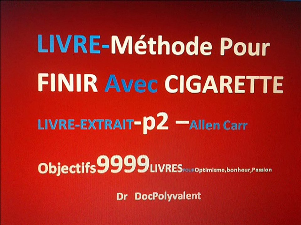 Méthode Pour finir Avec Cigarette I LIVRE EXTRAIT-p2 I OBJECTIF