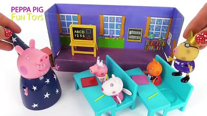 Fancy Dress Party Peppa Pig with Classmates in School