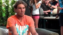 Rafael Nadal Interview for 'Stade 2' France in Rome. May 2016