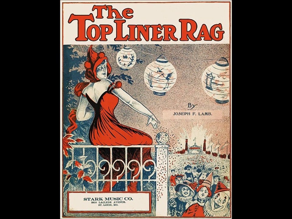 Joseph Lamb 1959 RARE composer plays his own ragtime "American Beauty Rag"