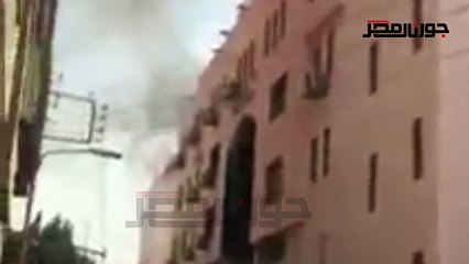اللحظات الأولي لحريق مستشفى المبرة بالغربية
