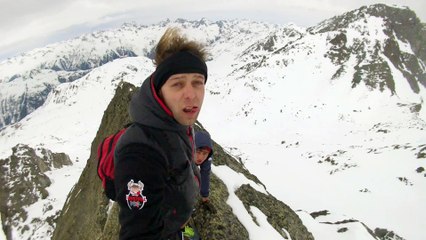 Risking my life on the top of the mountain