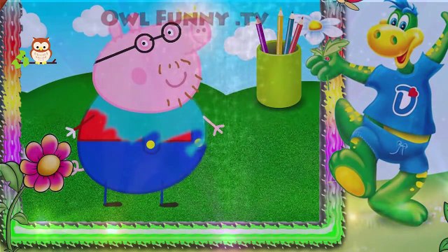 Mario Peppa Pig Daddy Fingers Painting / Family Finger Song Nursery Rhymes Lyrics