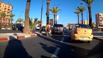 Mit dem Motorrad nach Marokko 2016 Marrakesh - City nach Autobahn