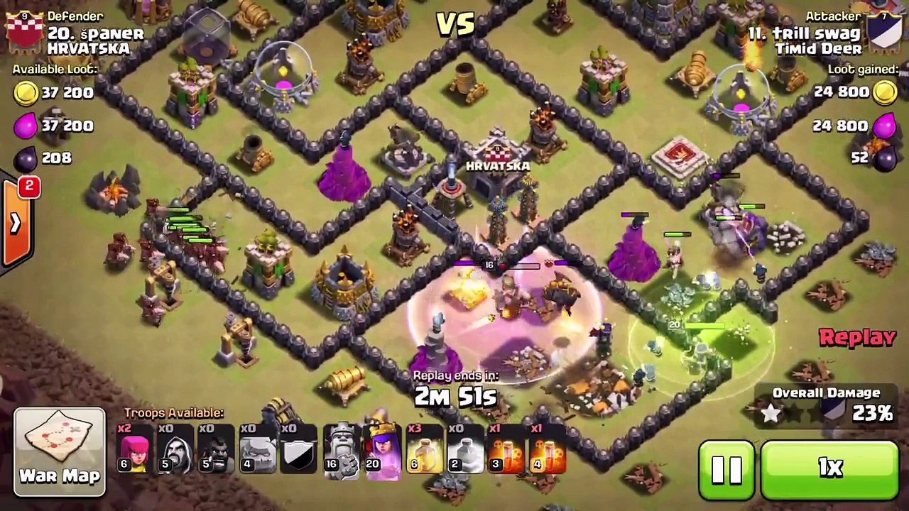 Clash of Clans - Clan War - Best GoHo Attacks EVER!!!