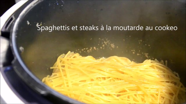 SPAGHETTIS STEAKS HACHES AU COOKEO