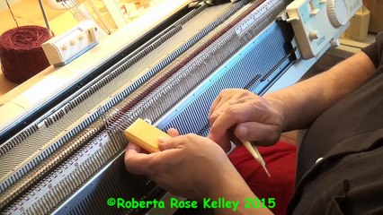 Pile Rib on the Brother Double Bed Knitting Machine