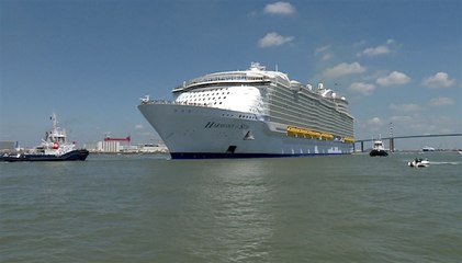 Revivez le départ de l'Harmony of the Seas