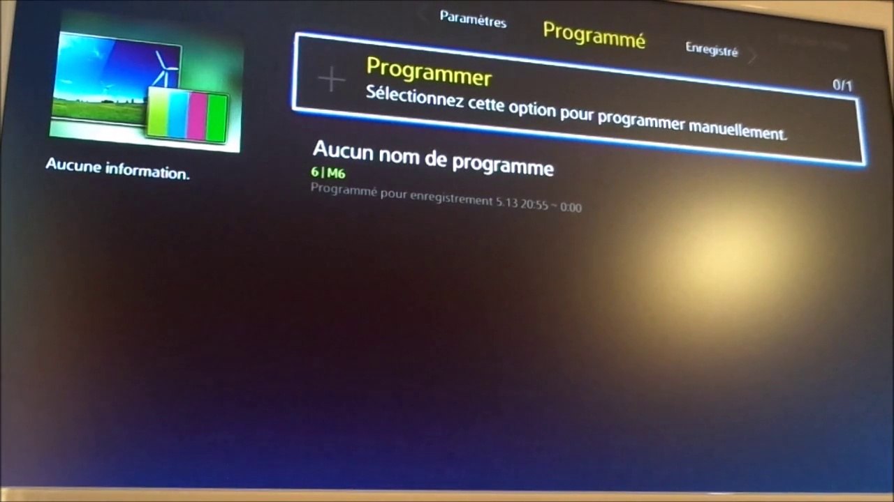 Enregistrer un programme sur Samsung SMART TV UE22H5610