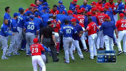 Ca part en vrille entre les Blue Jays et les Rangers