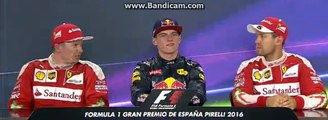 F1 2016 Spain GP - Max Verstappen Post Race Press Conference 15-05-2016  HD