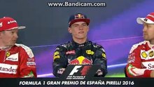 F1 2016 Spain GP - Max Verstappen Post Race Press Conference 15-05-2016  HD