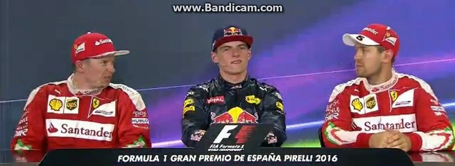 F1 2016 Spain GP - Max Verstappen Post Race Press Conference HD