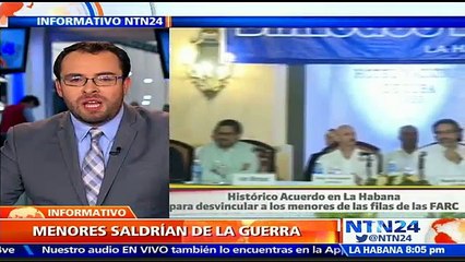 Gobierno colombiano y las FARC acuerdan salida progresiva de niños y jóvenes reclutados por la guerrilla