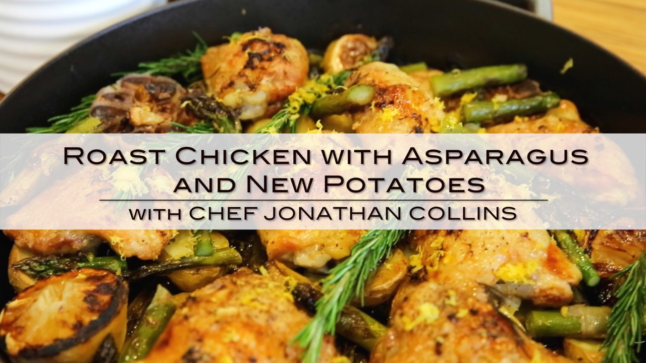 Ontario Asparagus "Farm to Table" Roast Chicken with Asparagus and New Potatoes