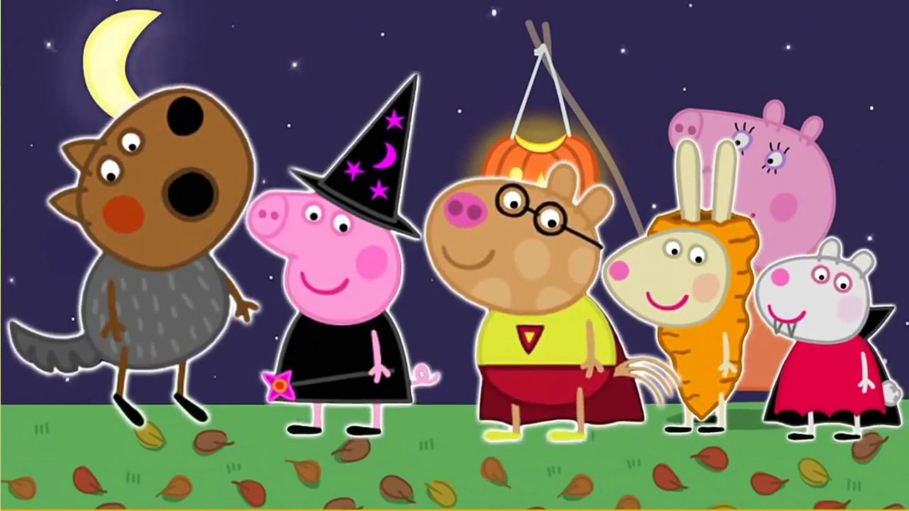 Peppa Pig Helloween 4 Finger Family \ Nursery Rhymes Lyrics