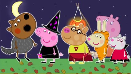 Peppa Pig Helloween 4 Finger Family \ Nursery Rhymes Lyrics