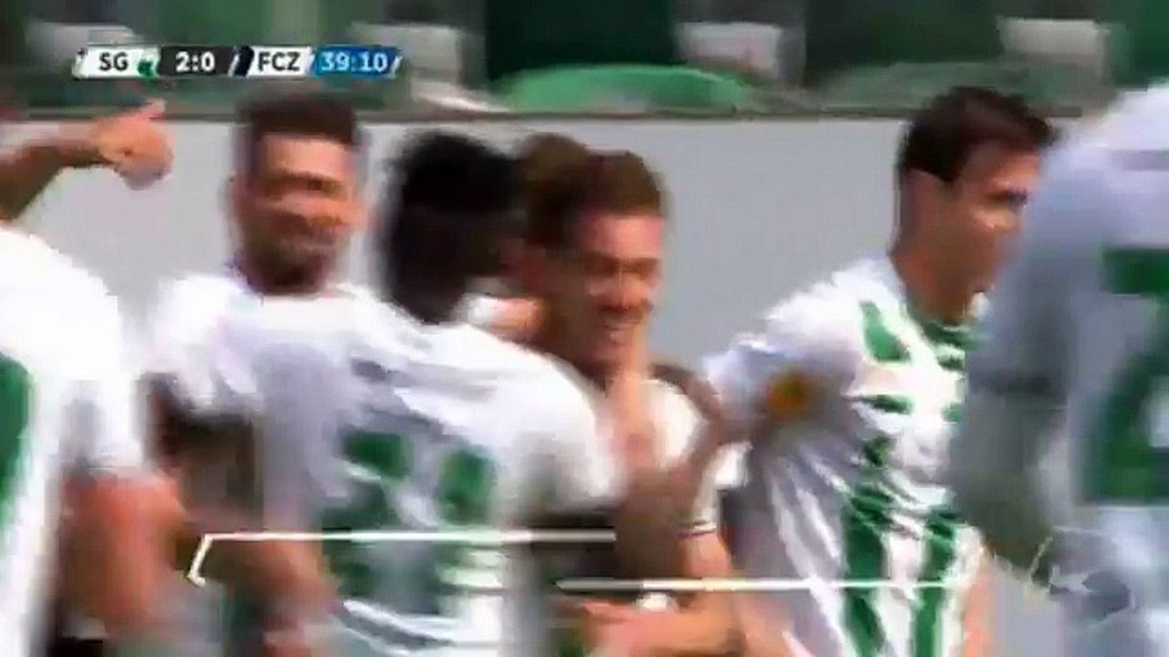 Marco Aratore Goal ● FC St. Gallen vs FC Zurich ● Swiss Super League 16-05-2016