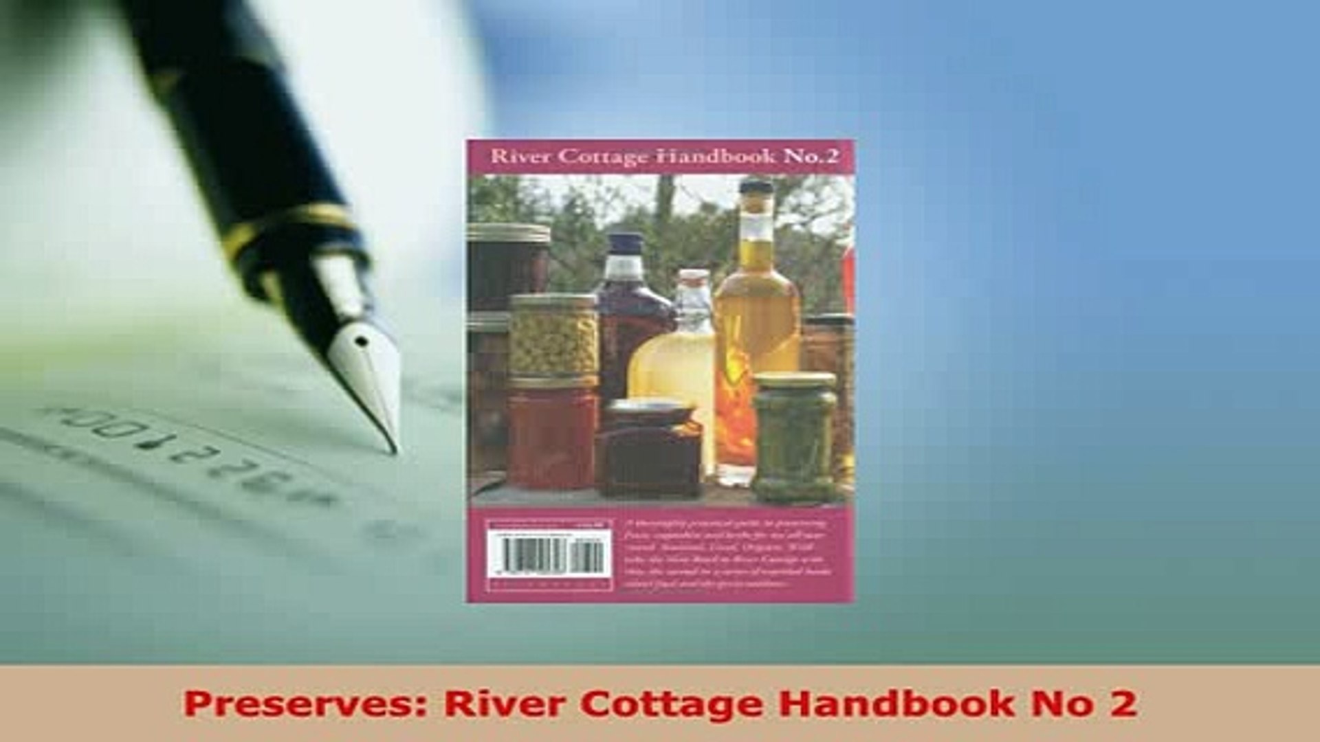 Download Preserves River Cottage Handbook No 2 Free Books Video
