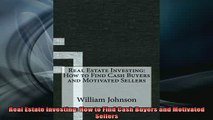 READ book  Real Estate Investing How to Find Cash Buyers and Motivated Sellers Full EBook