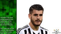 Leicester City linked with Juventus striker Alvaro Morata.