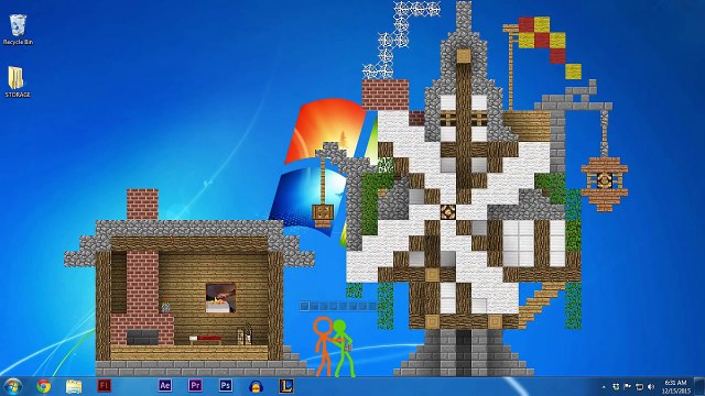 [funny video] minecraft school cute baby animal, animation little lizard gaming