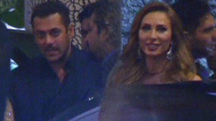 Salman Khan Iulia Vantur At Preity Zinta Wedding Reception