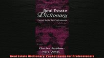 Downlaod Full PDF Free  Real Estate Dictionary Pocket Guide for Professionals Full Free