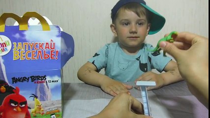 Angry Birds McDonalds Happy Meal 2016 открываем сердитых птичек от макдональдс РЕД ЧАК И СТЕЛЛА